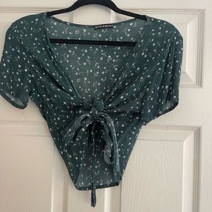 Brandy Melville Floral Crop Top